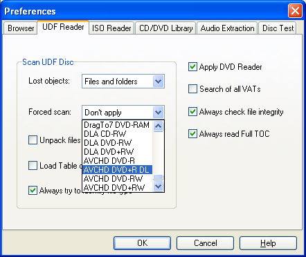 DVD Video recovery - Options